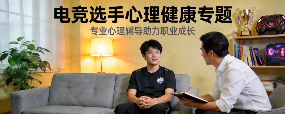 电竞选手心理健康专题，选手在接受心理辅导